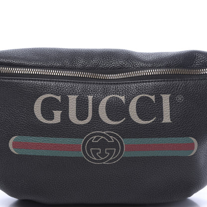 Gucci Grained Calfskin Logo Belt Bag Black 11 of 11