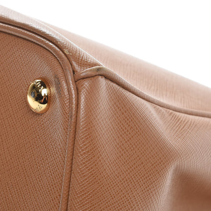 Prada Saffiano Large Galleria Double Zip Tote Caramel 12 of 15