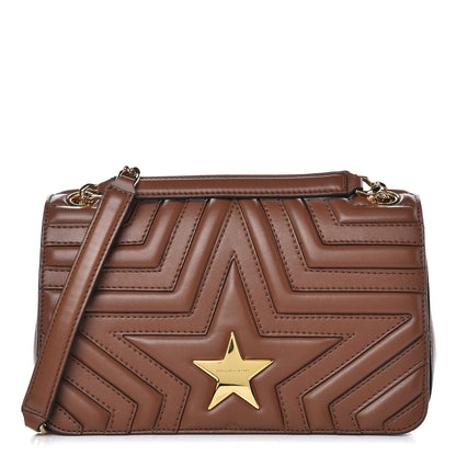 Stella McCartney Alter Nappa Star Medium Flap Shoulder Bag Brown 1 of 6