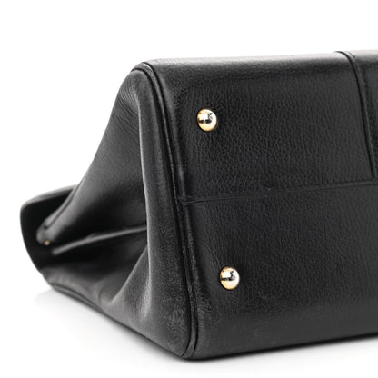 Delvaux Crispy Calfskin MM Brillant Satchel Black 13 of 19