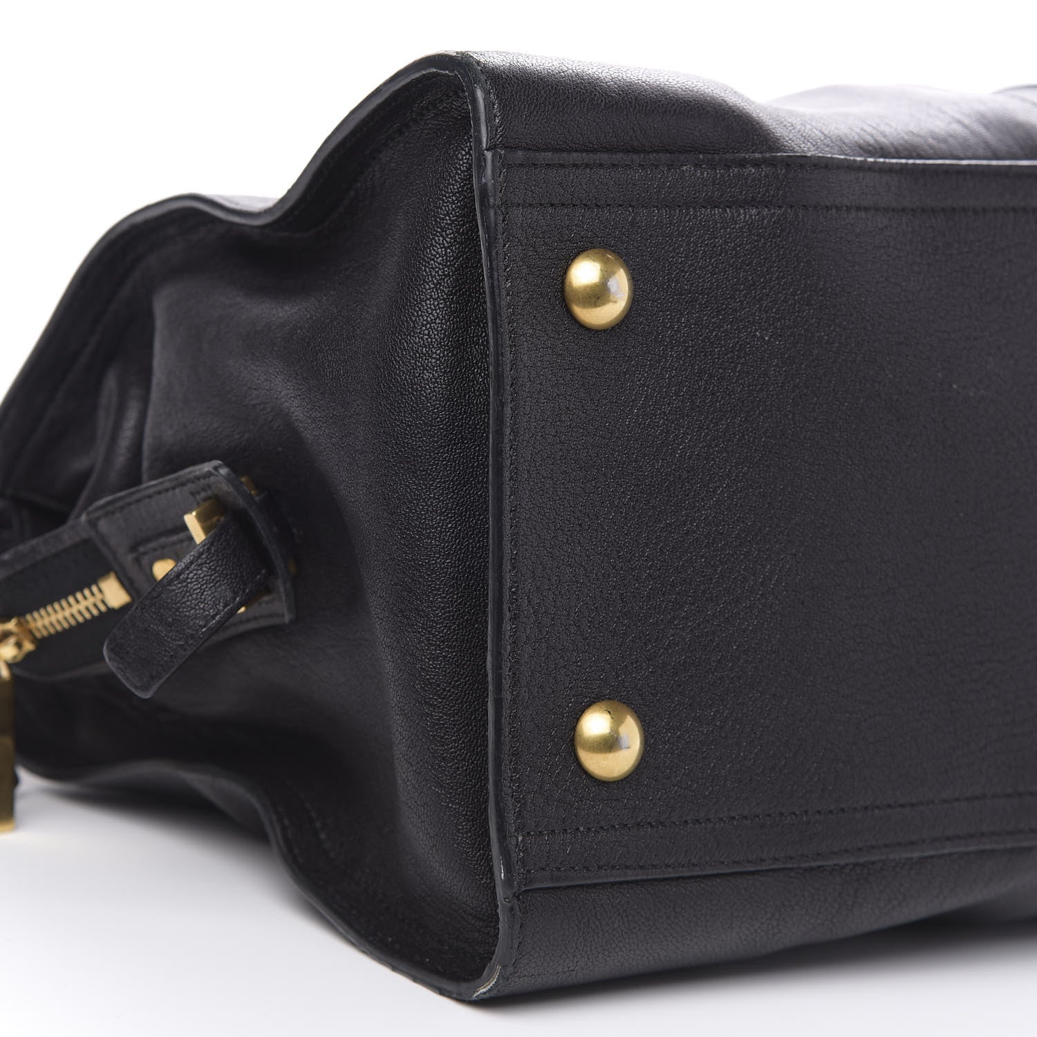 Saint Laurent Sheepskin Medium Cabas ChYc Black 9 of 15