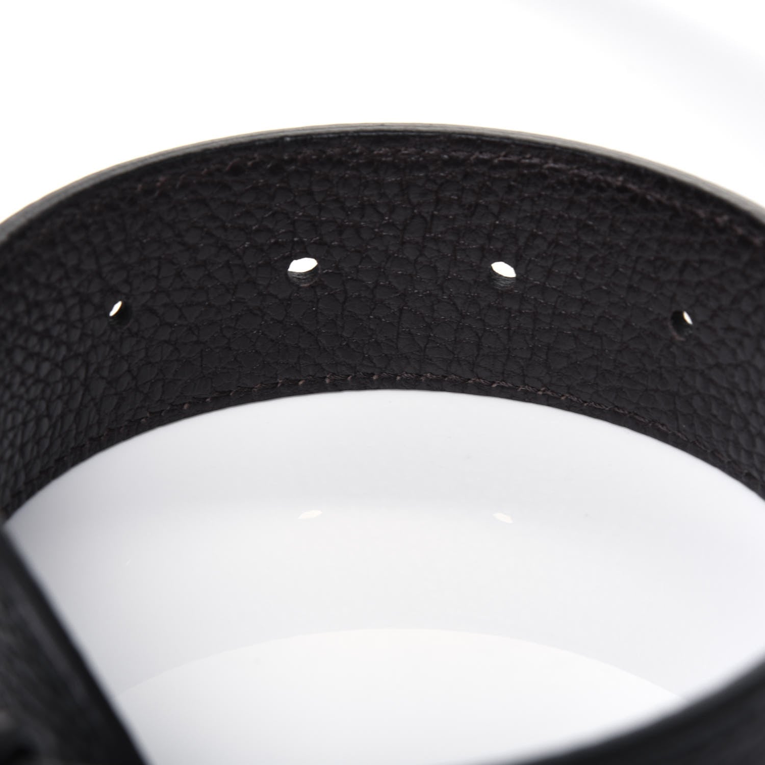 Gucci Calfskin Double G Reversible 37mm Belt 90 36 Black Cocoa 6 of 6