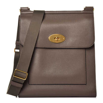 Mulberry Grain Calfskin New Antony Messenger Crossbody Earth Grey 1 of 9