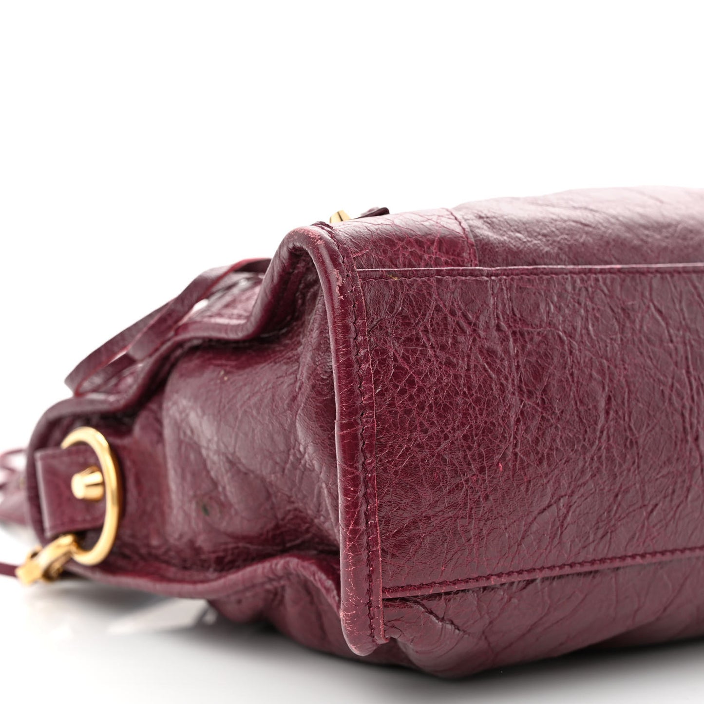 Agneau Classic Gold Hardware S City Violet Prune