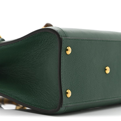 Gucci Wonka Grain Calfskin Mini Diana Tote Bag Green Yellow Fluo 11 of 14