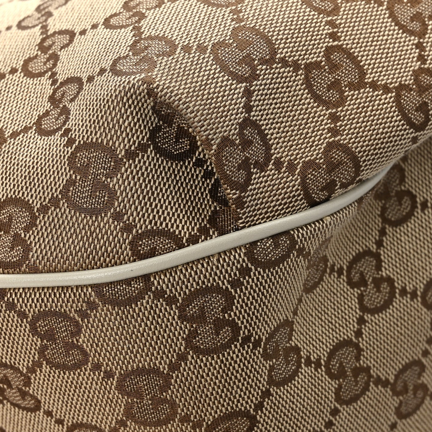 Monogram Margaux Calfskin Medium Emily Hobo Beige Ebony Mystic White