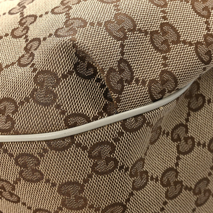 Gucci Monogram Margaux Calfskin Medium Emily Hobo Beige Ebony Mystic White 10 of 11