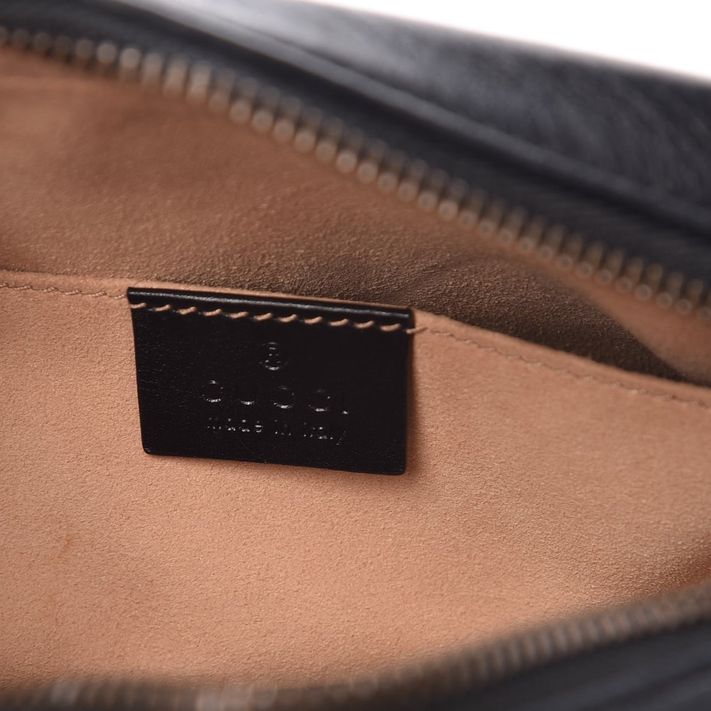 Calfskin Matelasse Mini GG Marmont Chain Shoulder Bag Black