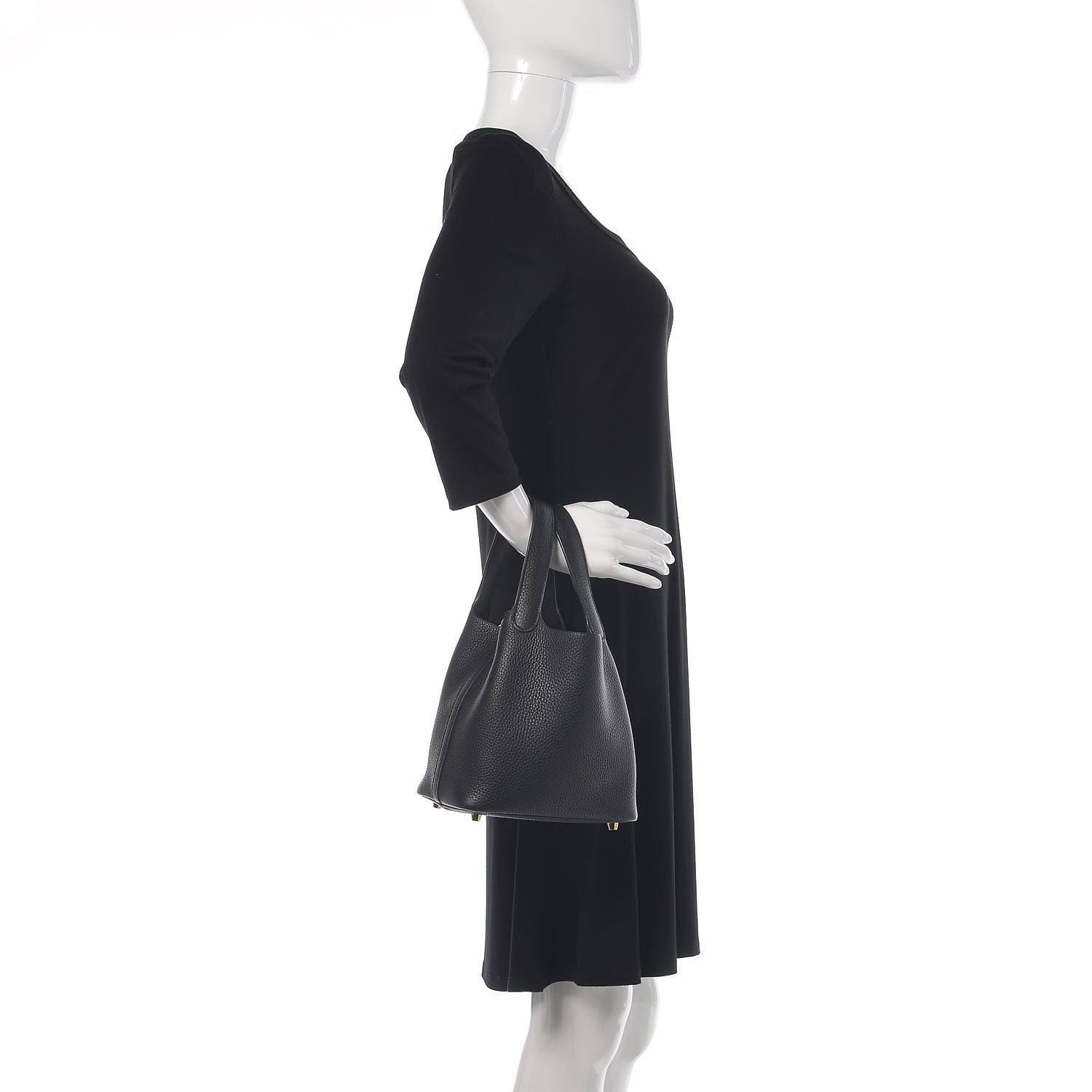 Hermes Taurillon Clemence Picotin Lock 18 PM Black 2 of 10