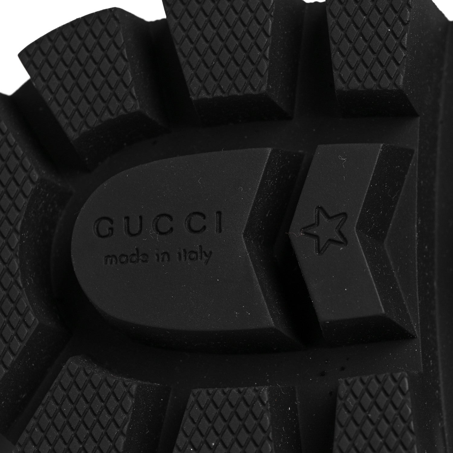 Gucci Nappa Frances GG Matelasse Platform Combat Boots 38 Black 6 of 7