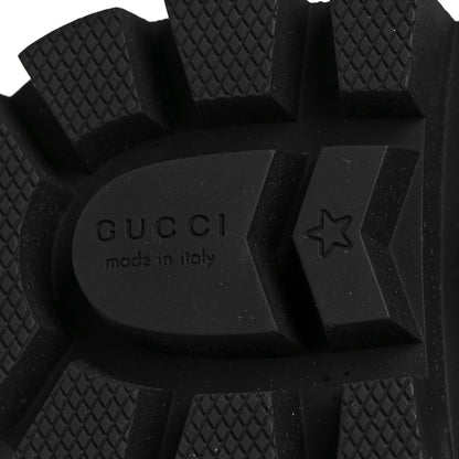 Gucci Nappa Frances GG Matelasse Platform Combat Boots 38 Black 6 of 7