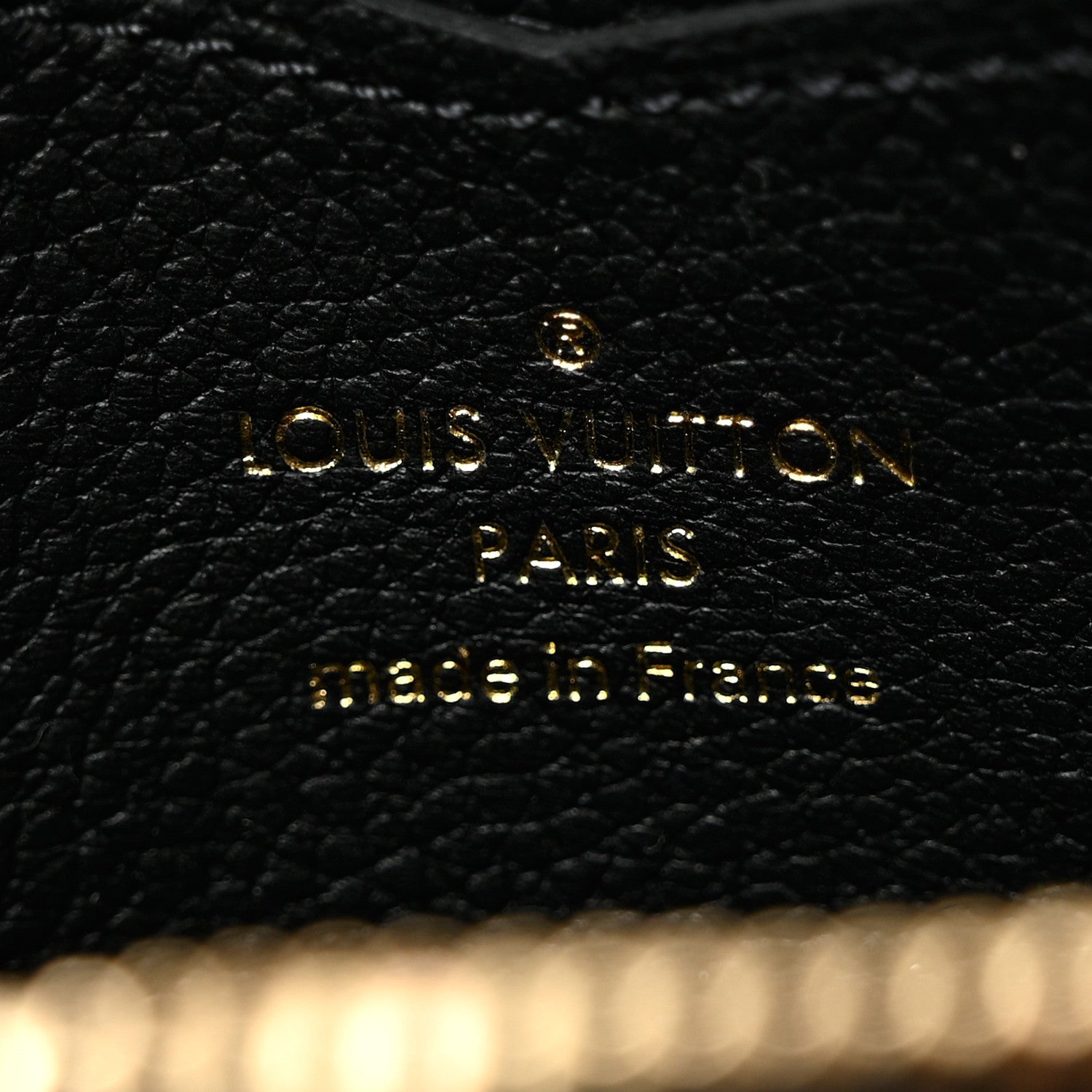 Louis Vuitton Empreinte Monogram Giant Zippy Coin Purse Black Beige 6 of 8