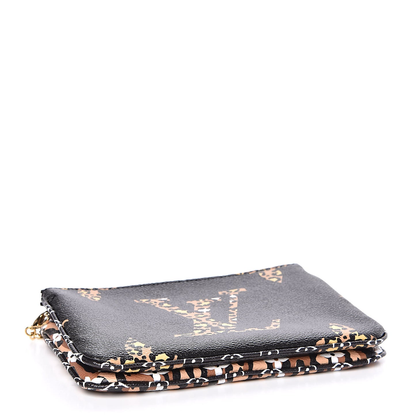 Monogram Giant Jungle Pochette Double Zip Black