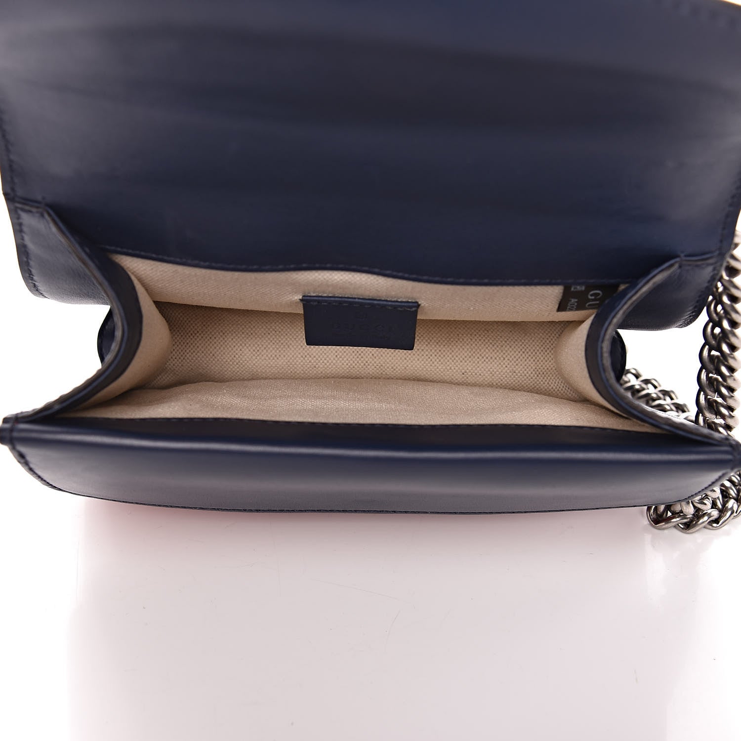 Gucci Calfskin Crystal Snake Embroidered Mini Dionysus Shoulder Bag Mystic White Hibiscus Red Blue Agata 6 of 10