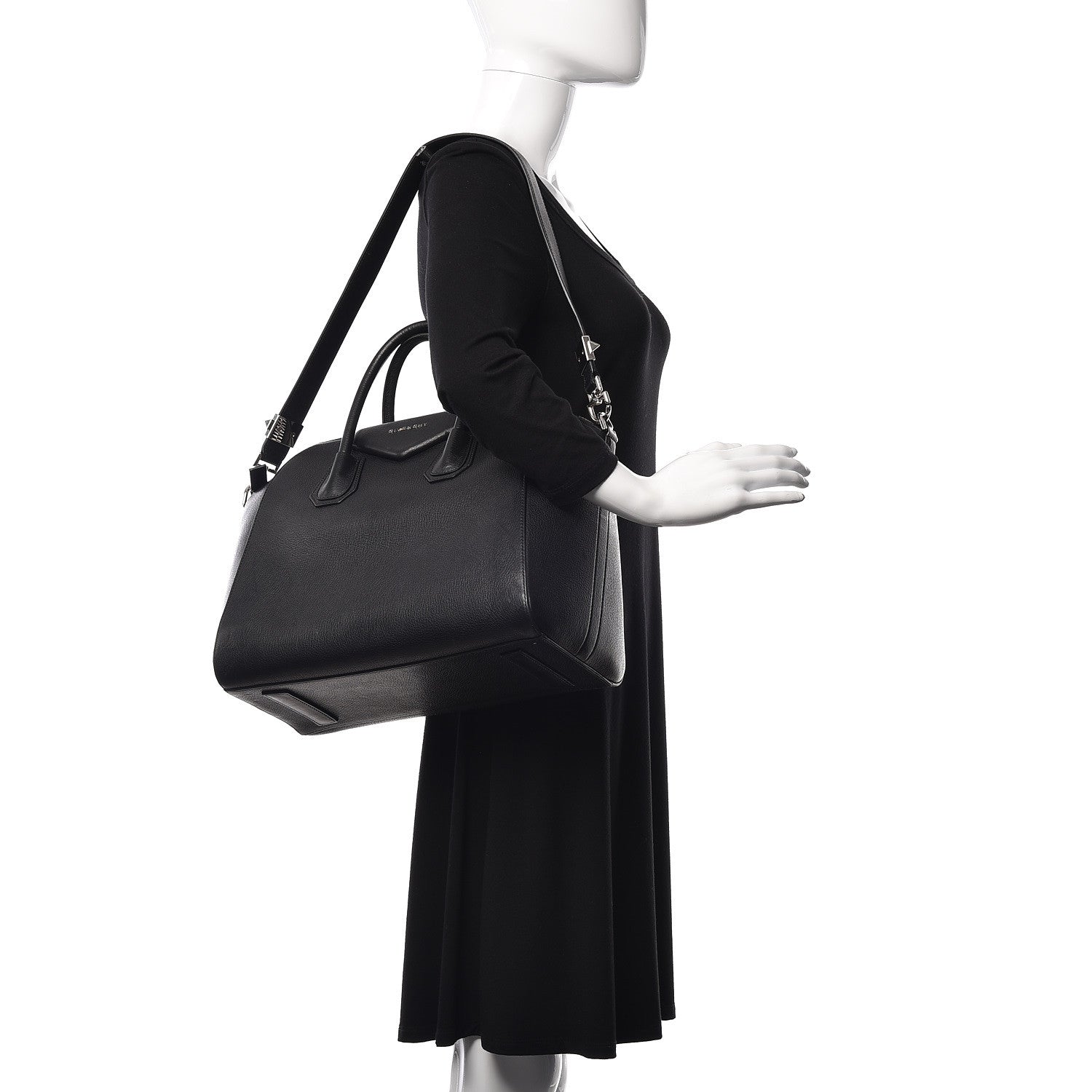 Givenchy Sugar Goatskin Medium Antigona Black 3 of 10