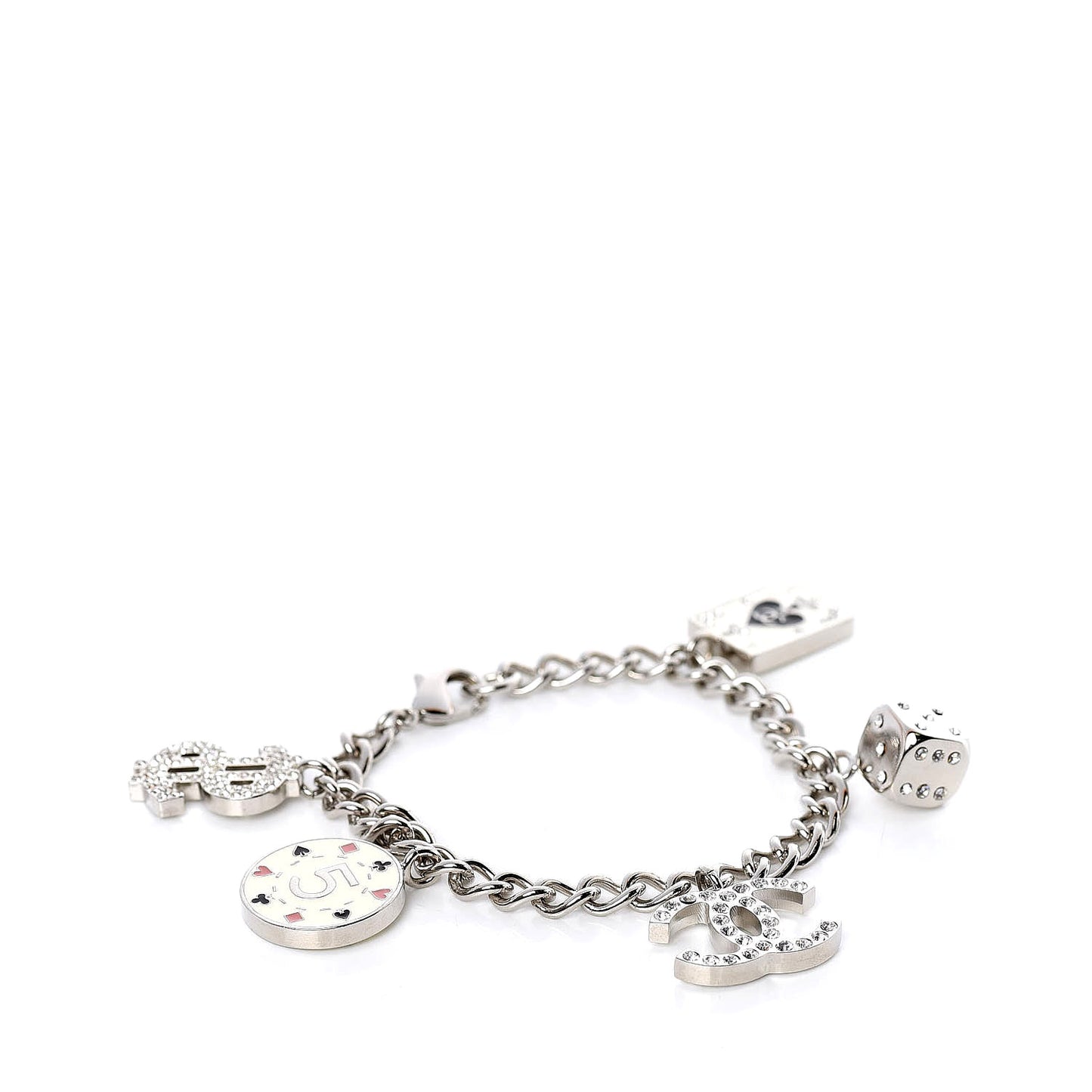 Crystal Wynn Exclusive Lucky Charm Bracelet Silver