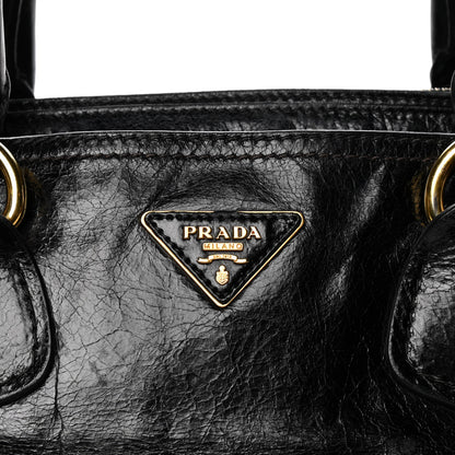 Prada Vitello Shine Tote Black 8 of 15