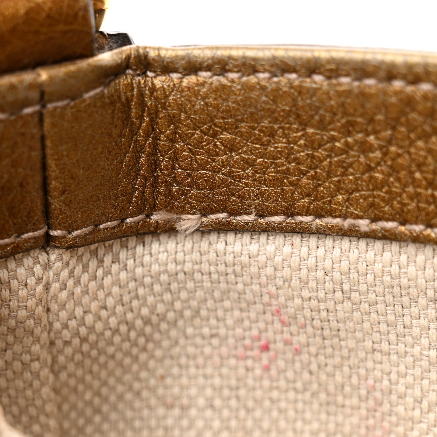 Gucci Metallic Pebbled Calfskin Small Soho Flap Crossbody Gold Ombre 17 of 18