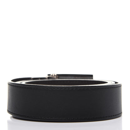 Louis Vuitton Calfskin 30mm Reversible Belt 90 36 Black Dark Brown 2 of 8