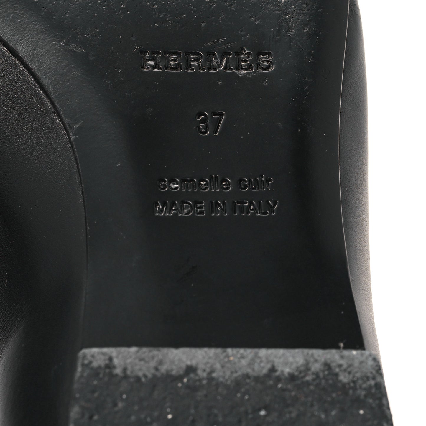 Calfskin Kelly Ballet Flats 37 Black