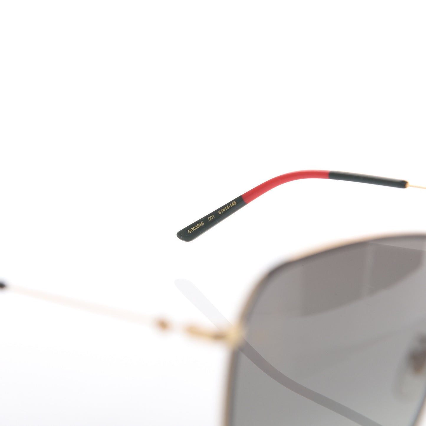 Web Rectangular Frame Interlocking G Sunglasses GG0394S Green Red