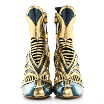Louis Vuitton Glazed Calfskin Queen of Hearts Boots 40 2 of 19