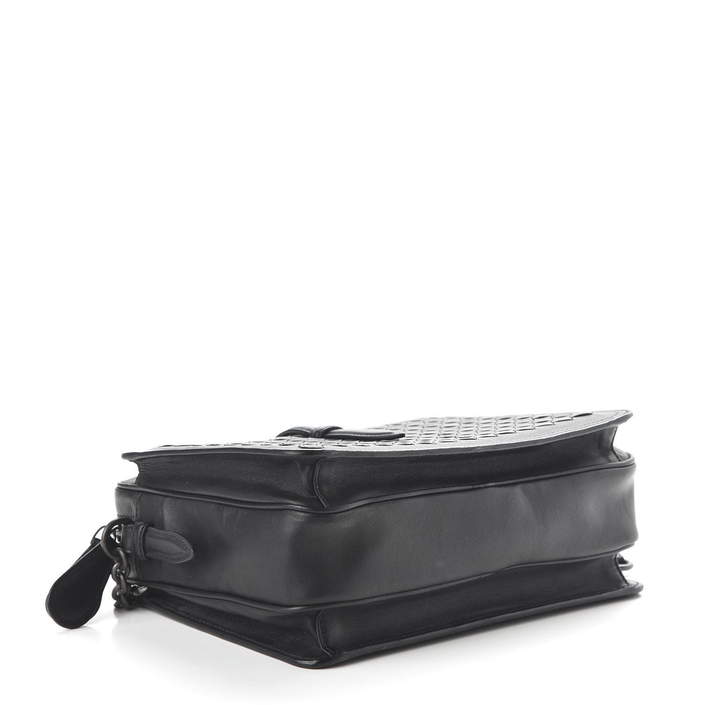 Nappa Intrecciato Medium Camera Shoulder Bag Black