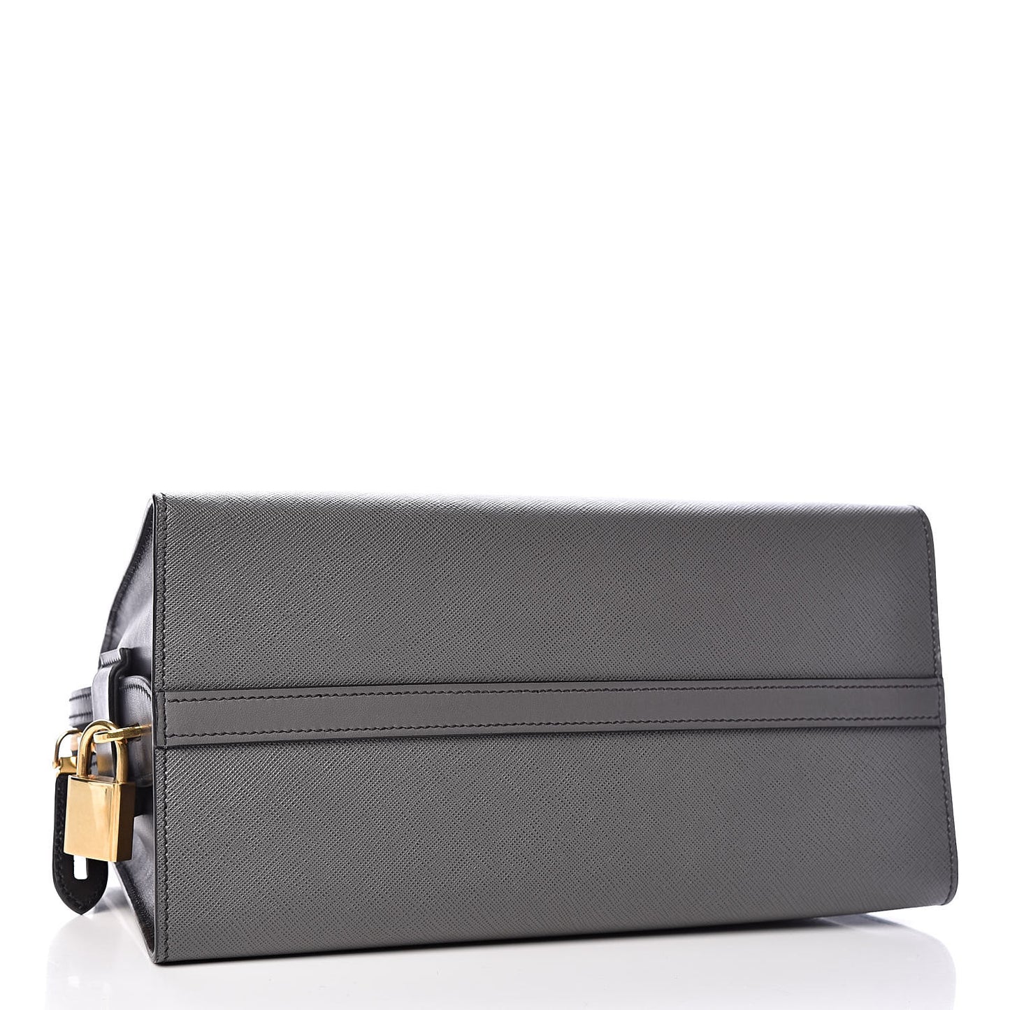 Saffiano City Calf Medium Esplanade Tote Mercurio Black