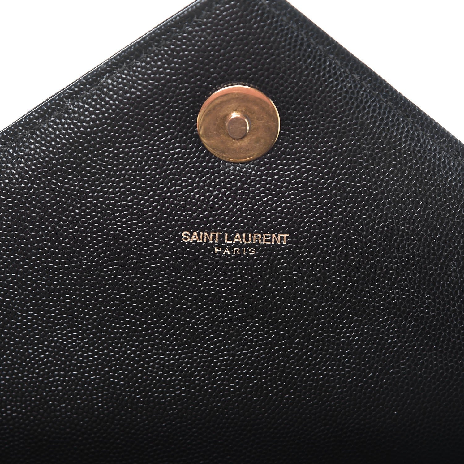 Saint Laurent Grain De Poudre Matelasse Chevron Large Monogram Satchel Black 6 of 13