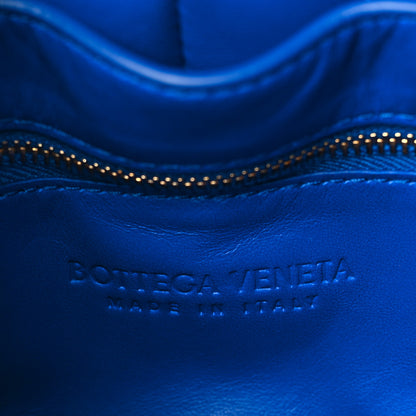 Bottega Veneta Lambskin Maxi Intreccio Padded Chain Cassette Crossbody Bag Cobalt 6 of 9