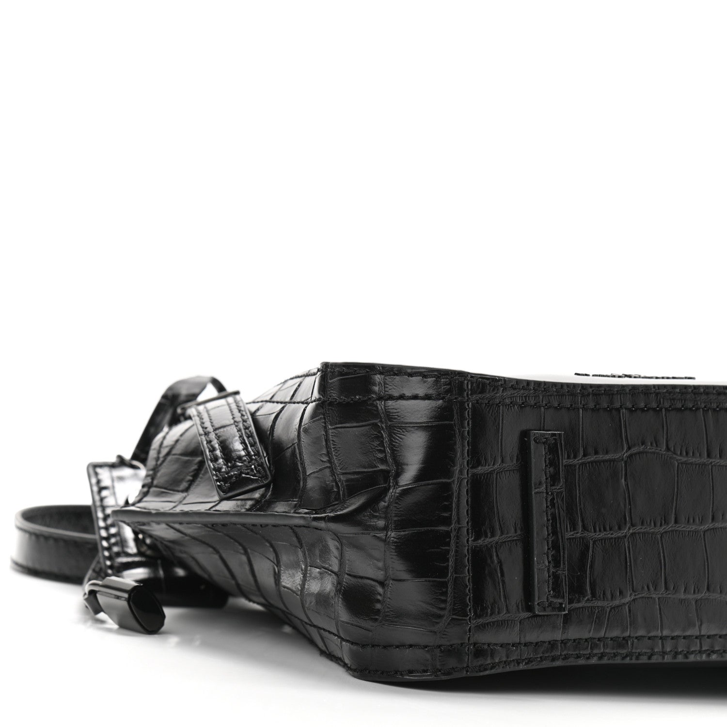 Marc Jacobs Calfskin Crocodile Embossed The Director Tote Black 9 of 10