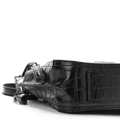 Marc Jacobs Calfskin Crocodile Embossed The Director Tote Black 9 of 10