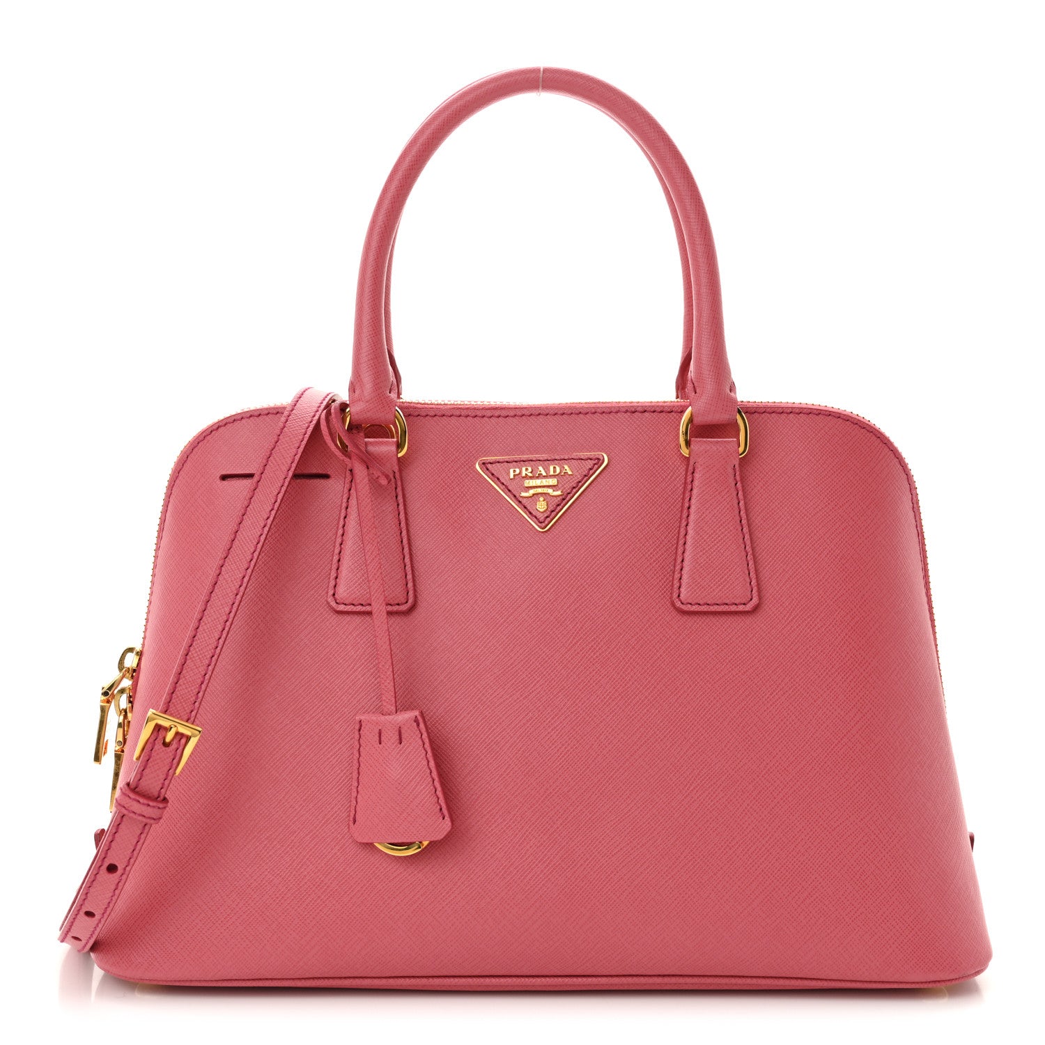 Prada Saffiano Lux Medium Promenade Tote Peonia 1 of 11