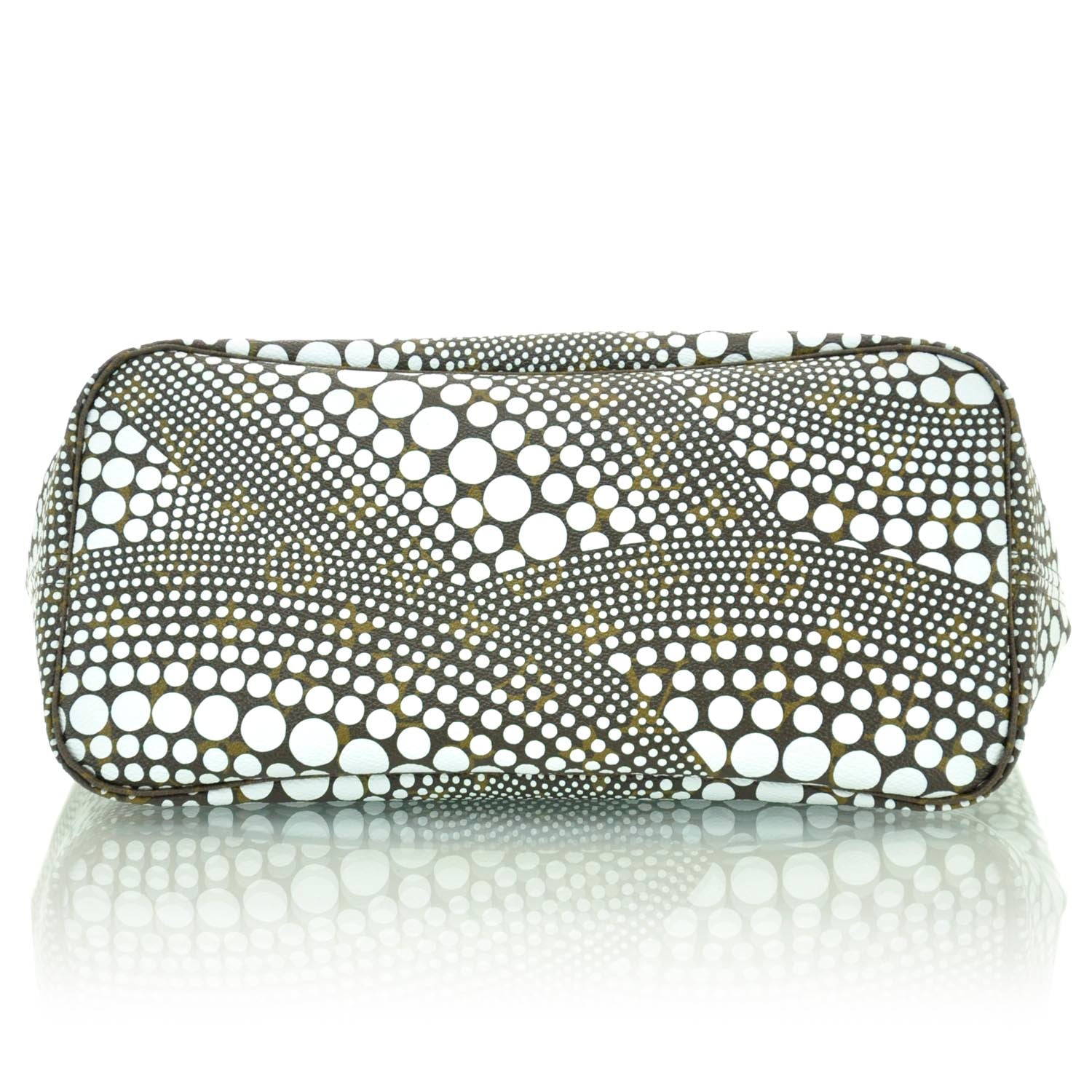 Louis Vuitton Monogram Kusama Waves Neverfull MM White 6 of 10