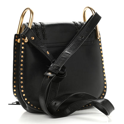 Chloe Calfskin Braided Medium Hudson Shoulder Bag Black 3 of 21