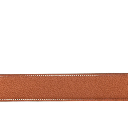 Hermes Box Togo 38mm Belt Strap 100 Black Gold 6 of 7