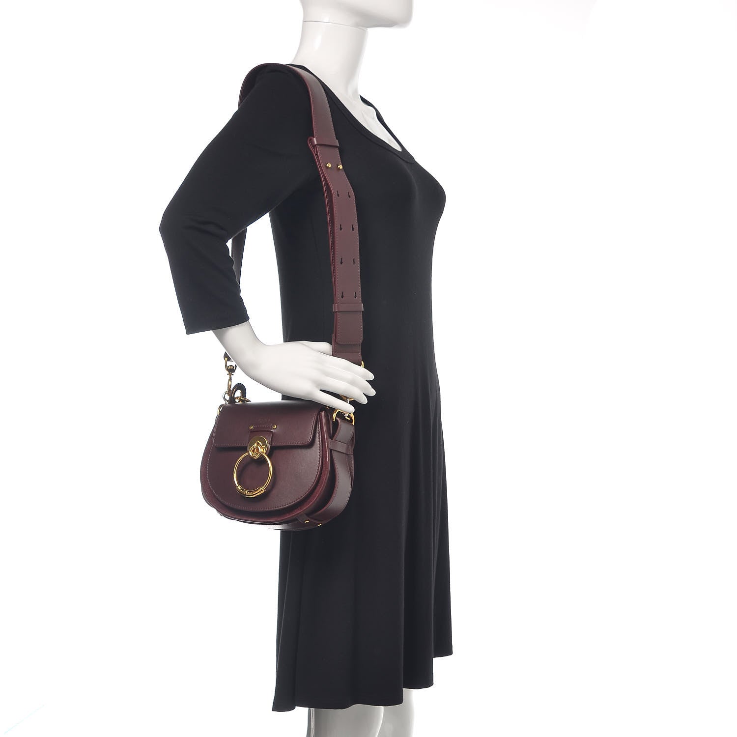 Chloe Calfskin Small Tess Bag Burnt Brown 2 of 11