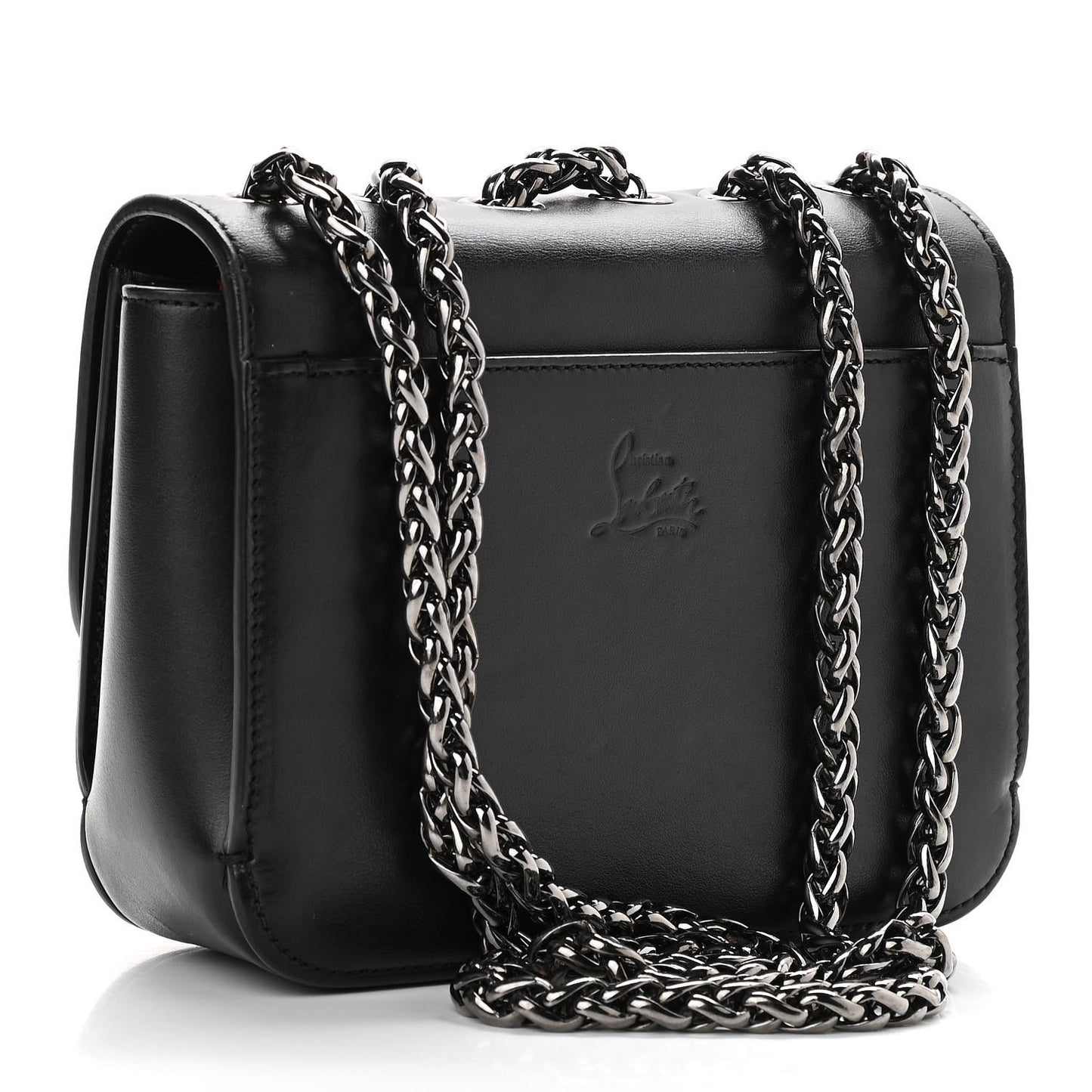 Calfskin Baby Sweety Charity NV Shoulder Bag Black