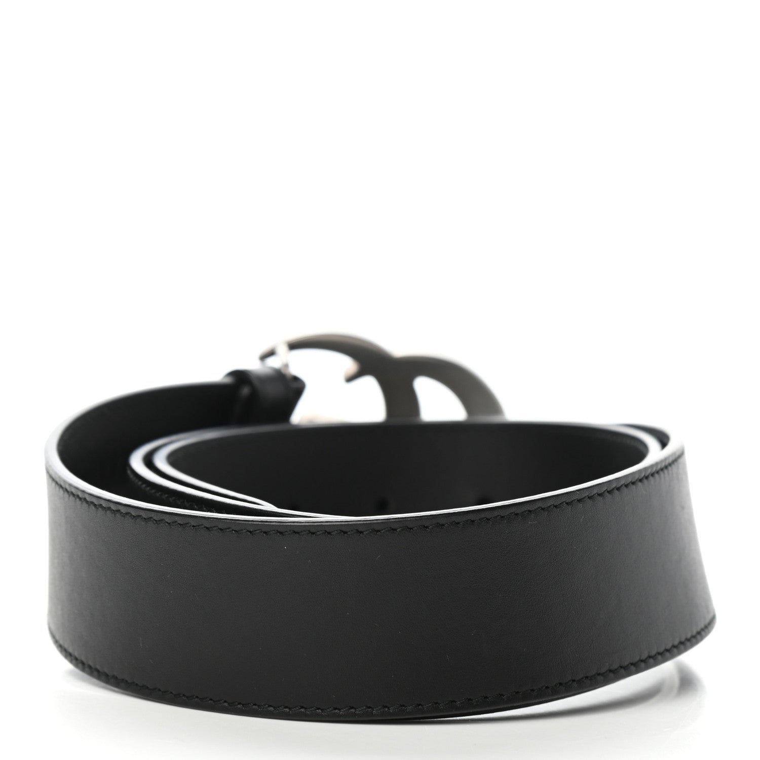 Gucci Moon Calfskin Nickel Double G 40mm Belt 90 36 Black 2 of 6