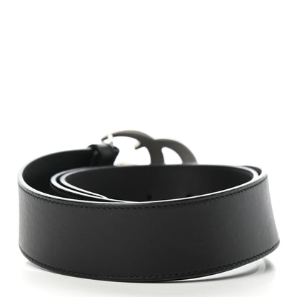 Gucci Moon Calfskin Nickel Double G 40mm Belt 90 36 Black 2 of 6