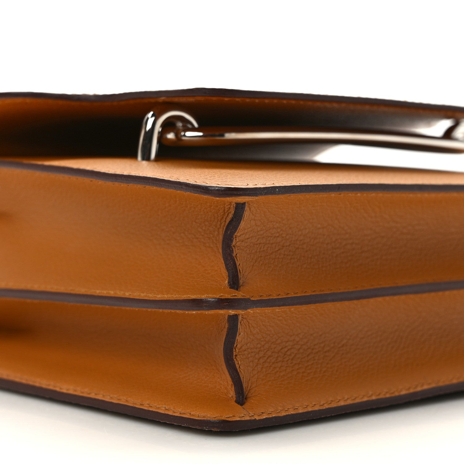 Hermes Evercolor Lizard Mini Sac Roulis Caramel Ombre 7 of 9