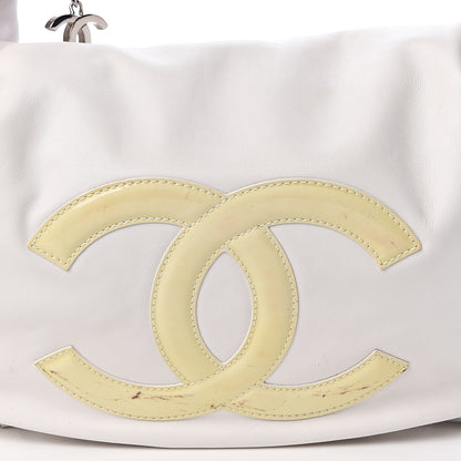 Chanel Calfskin Modern Chain Rhodoid Hobo White 9 of 19