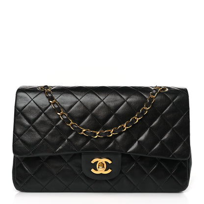 Chanel Lambskin Quilted Medium Double Flap Black 1 of 11