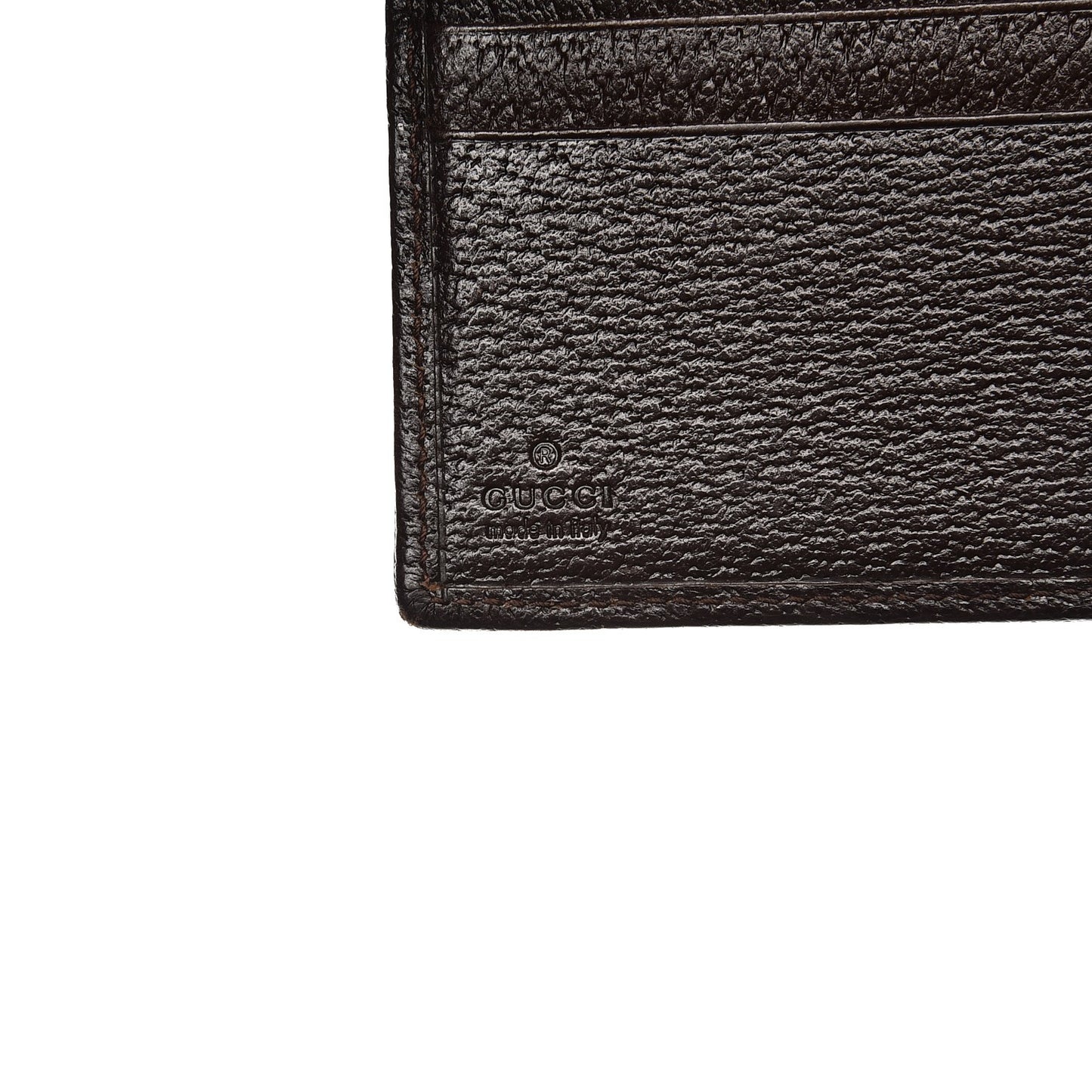 Monogram Metal Bar French Flap Wallet Beige Ebony Cocoa