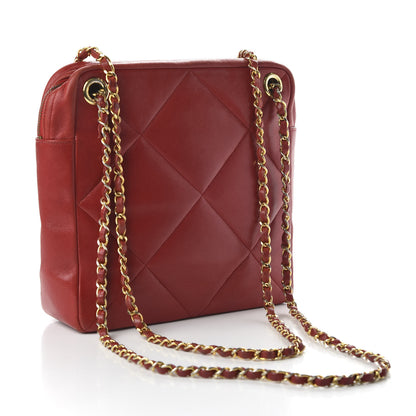Chanel Lambskin Quilted Crossbody Red 3 of 11