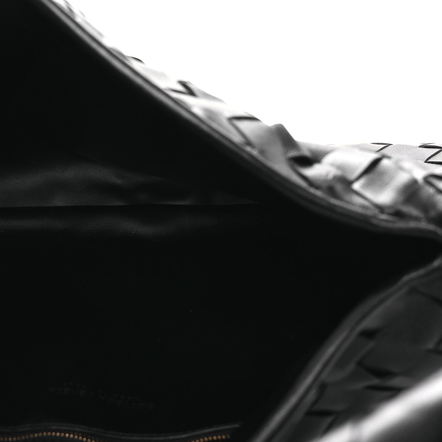 Calfskin Intrecciato Small Hop Black