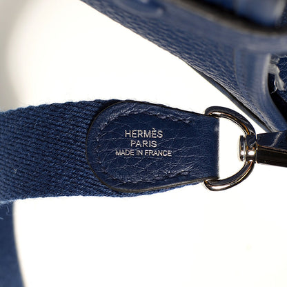Hermes Taurillon Clemence Evelyne TPM Bleu Saphir 7 of 15