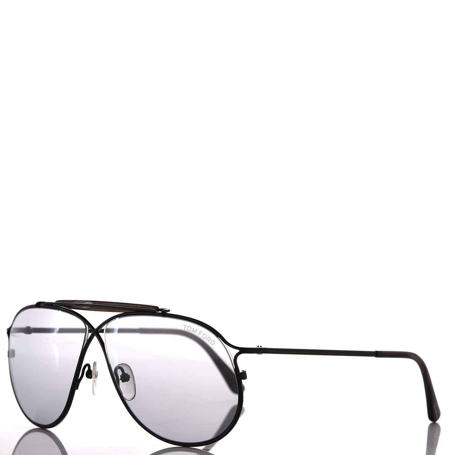 Tom Ford Tom N.6 Private Collection Aviator Sunglasses Black 1 of 7