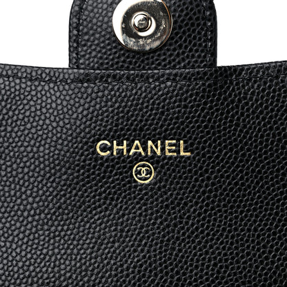 Chanel Caviar Quilted Phone Holder Wallet on Removable Chain Black 7 of 13