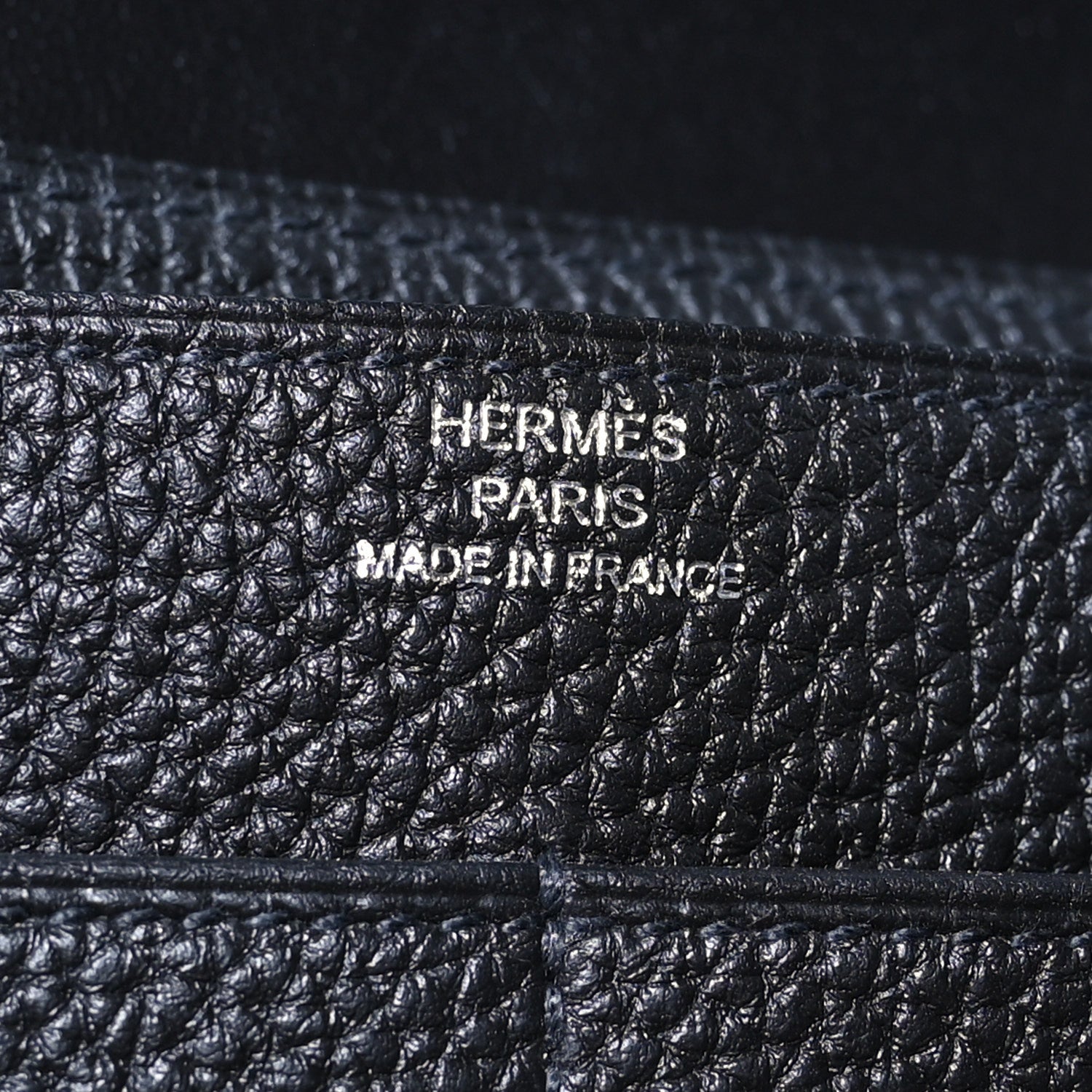 Hermes Togo Dogon Duo Wallet Black 7 of 10